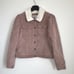 Women’s Pink Corduroy Trucker Sherpa Jacket by ANDREA Size G/L
