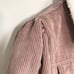 Women’s Pink Corduroy Trucker Sherpa Jacket by ANDREA Size G/L