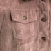 Women’s Pink Corduroy Trucker Sherpa Jacket by ANDREA Size G/L