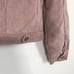 Women’s Pink Corduroy Trucker Sherpa Jacket by ANDREA Size G/L