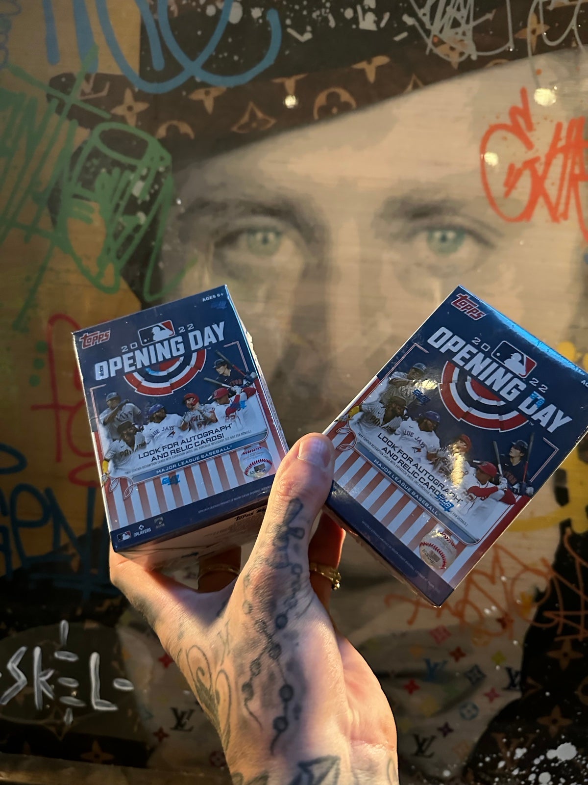 2022 TOPPS OPENING DAY BASEBALL BLASTER BOX ( 2 )- LOT SEALED: SHOOT ME A OFFER!
