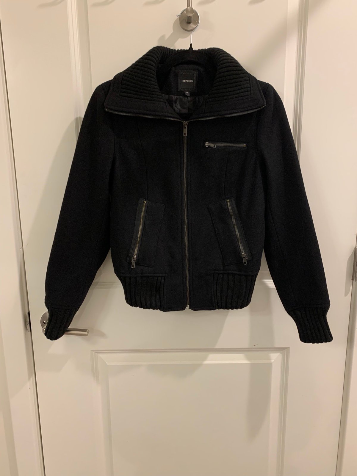 Express women’s black jacket size XS