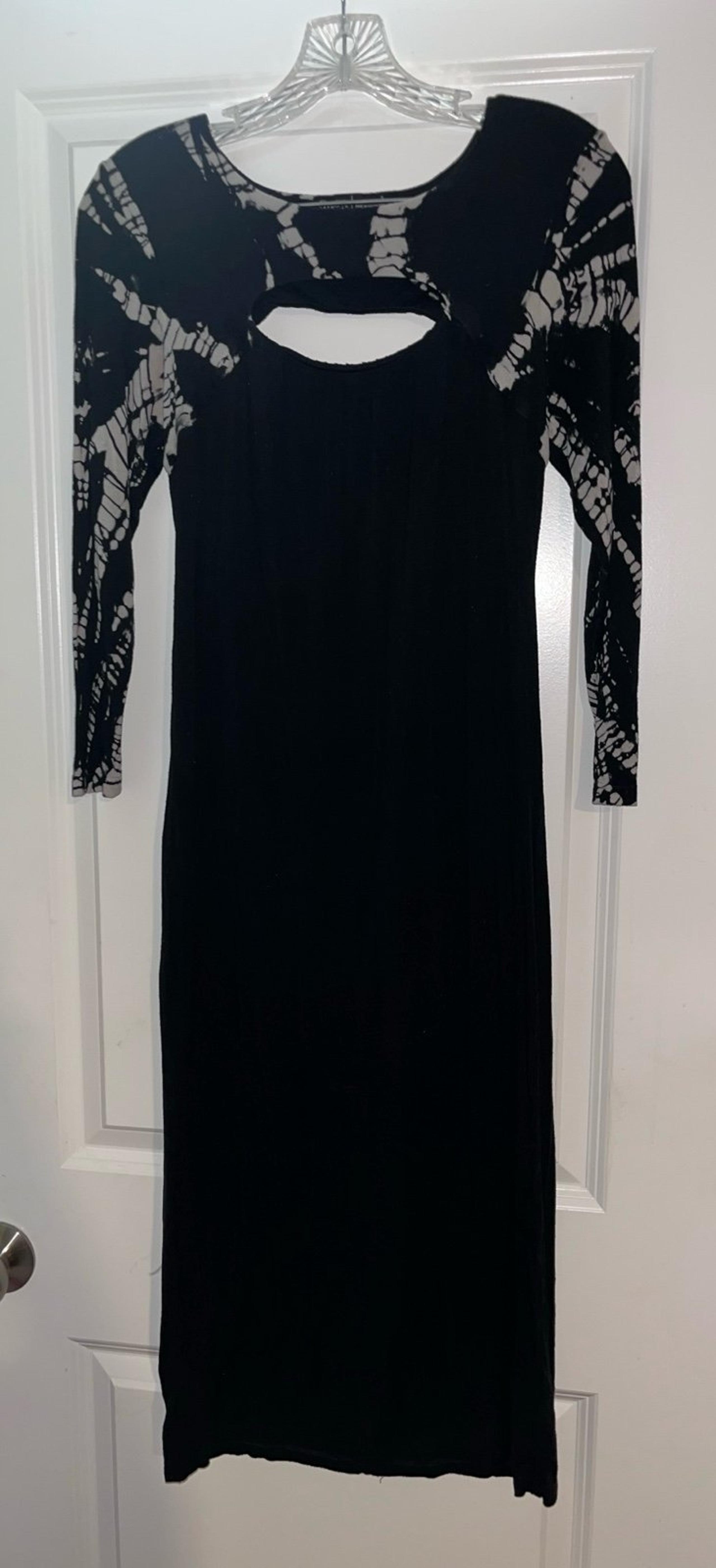 Women’s Gypsy Hollywood Boutiqe Cutout Front Bamboo Dress, Black, Size: Small