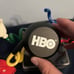 Vtg HBO Oh By The Way Promo Cable Home Box Office Handy Pal Desk Toy Hand Clip