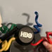 Vtg HBO Oh By The Way Promo Cable Home Box Office Handy Pal Desk Toy Hand Clip