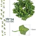 24 Pack Artificial Ivy Vines with 200 LED String Light,