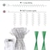 24 Pack Artificial Ivy Vines with 200 LED String Light,