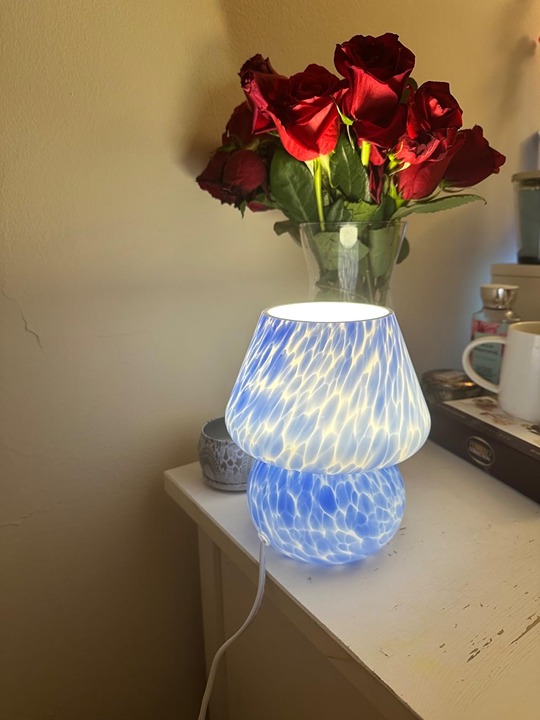 Mushroom Lamp Table Lamp for Bedroom,Desk Bedside Small Lamps for Living Room