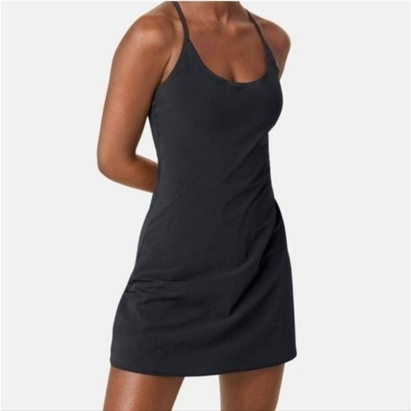 Outdoor Voices The Exercise Dress with Built in Shorts in Black Size Small
