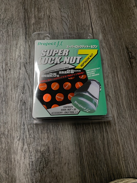 Project MU red lug nuts JDM 12x1.25 brand new