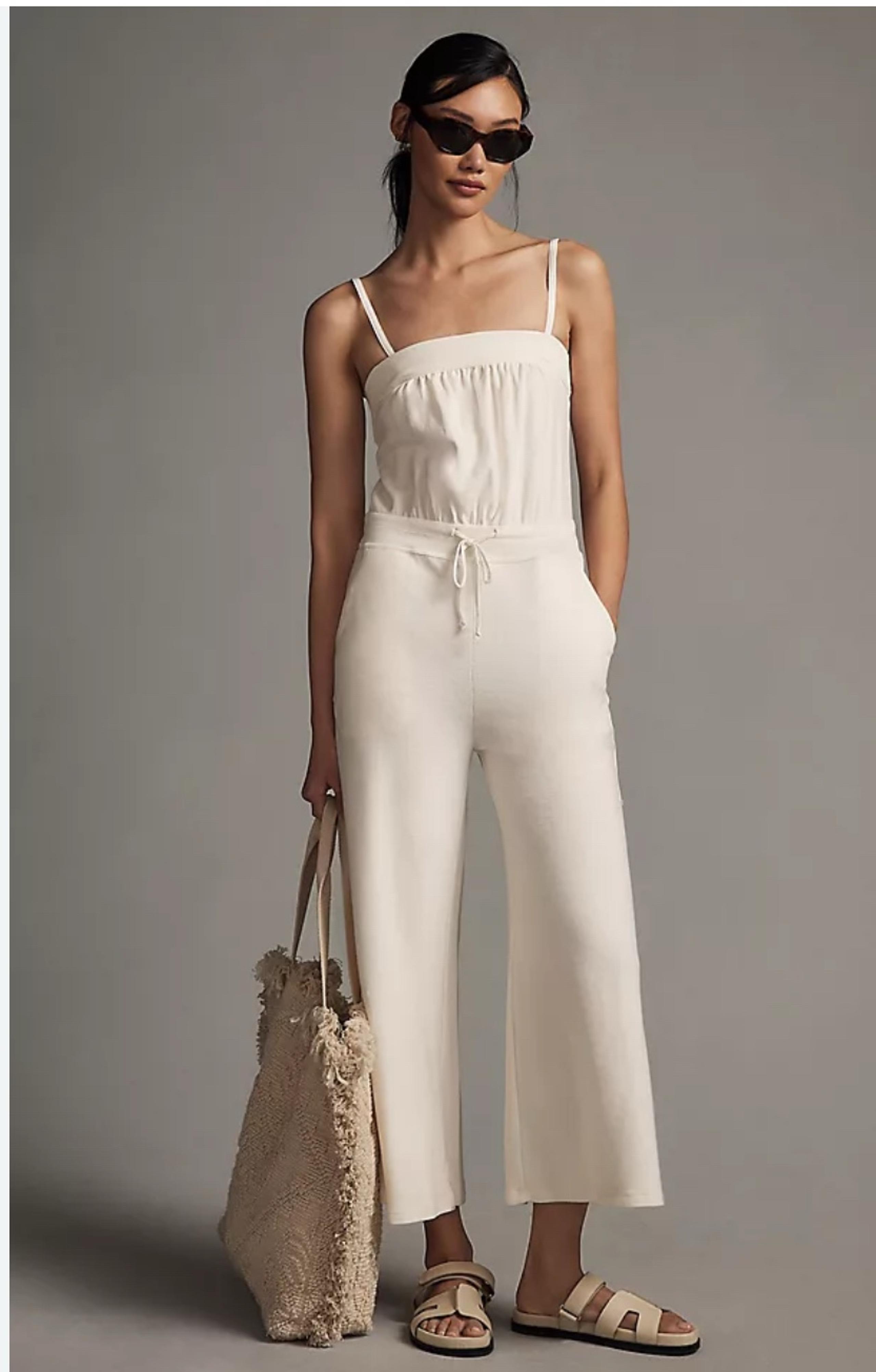 Anthropologie daily
PRACTICE Rompers for
Women Elegant Cream Jumpsuit