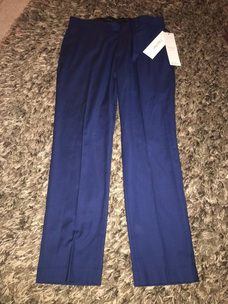 Calvin Klein Mens Slim Fit Dress Pants 34x30 new withtags