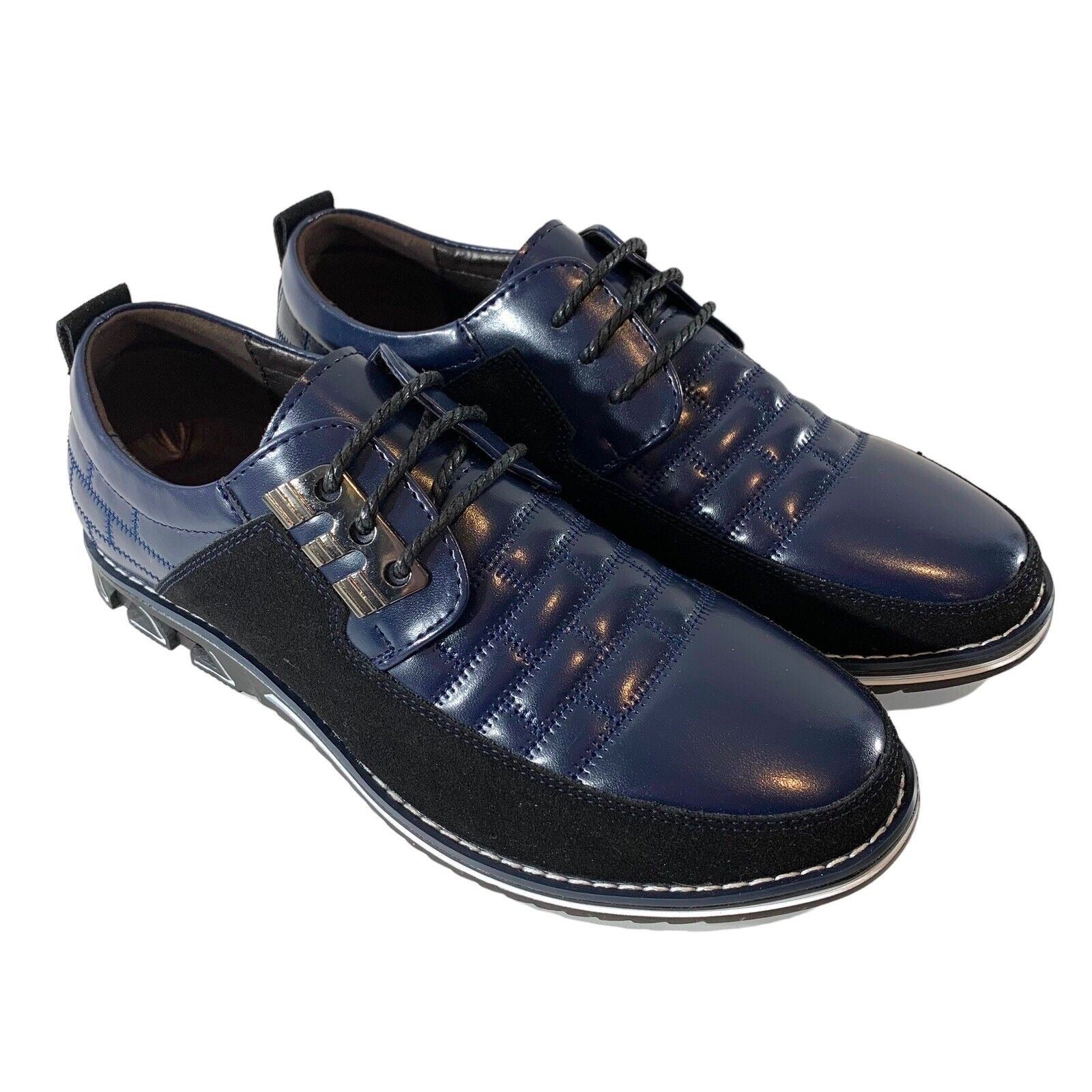 Gatsby Oxford Derby Leather Blue Shoes Euro 40 Men’s Size 7 Women 9.5 898