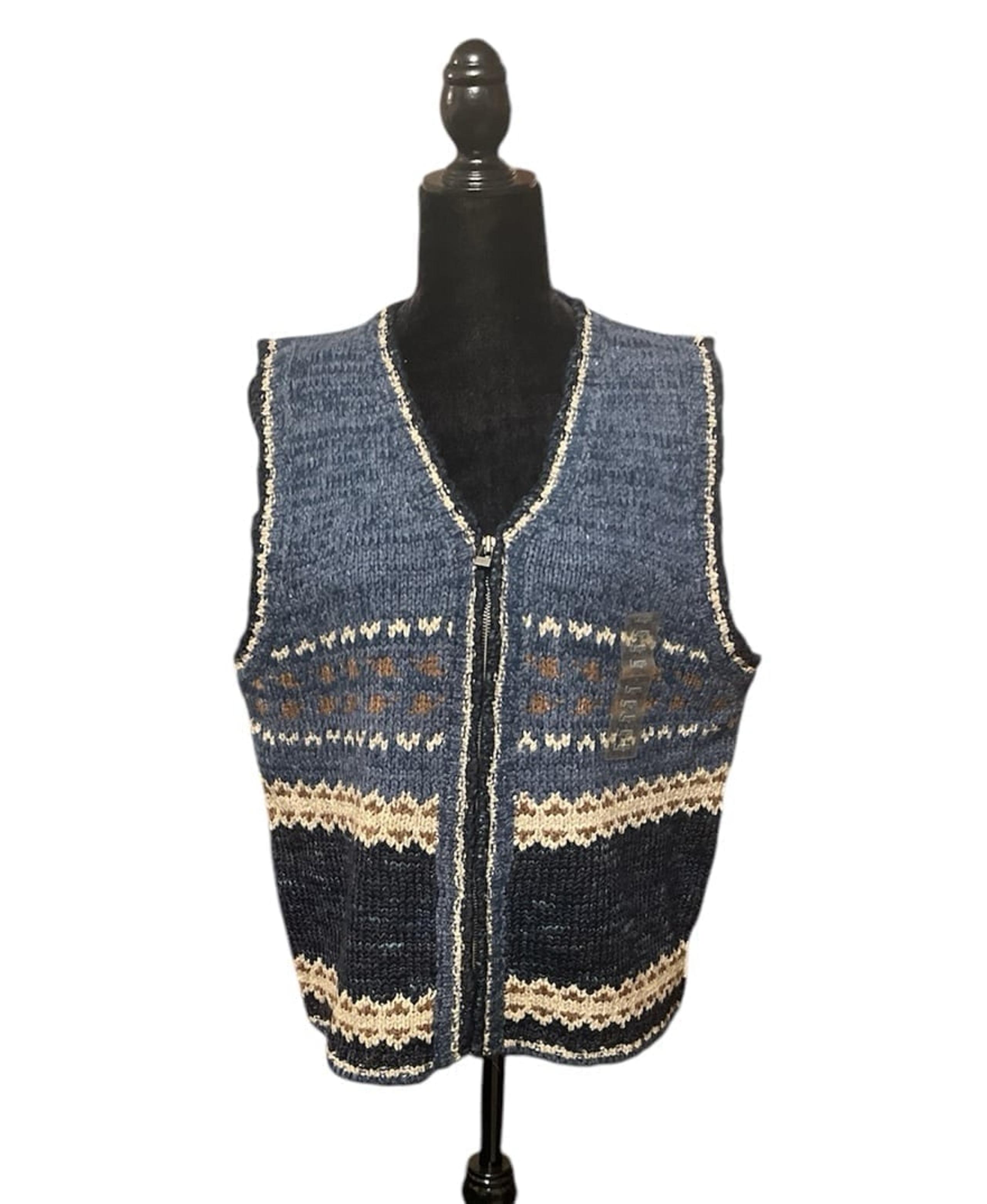 Vintage St Johns Bay Sweater Vest Size Large