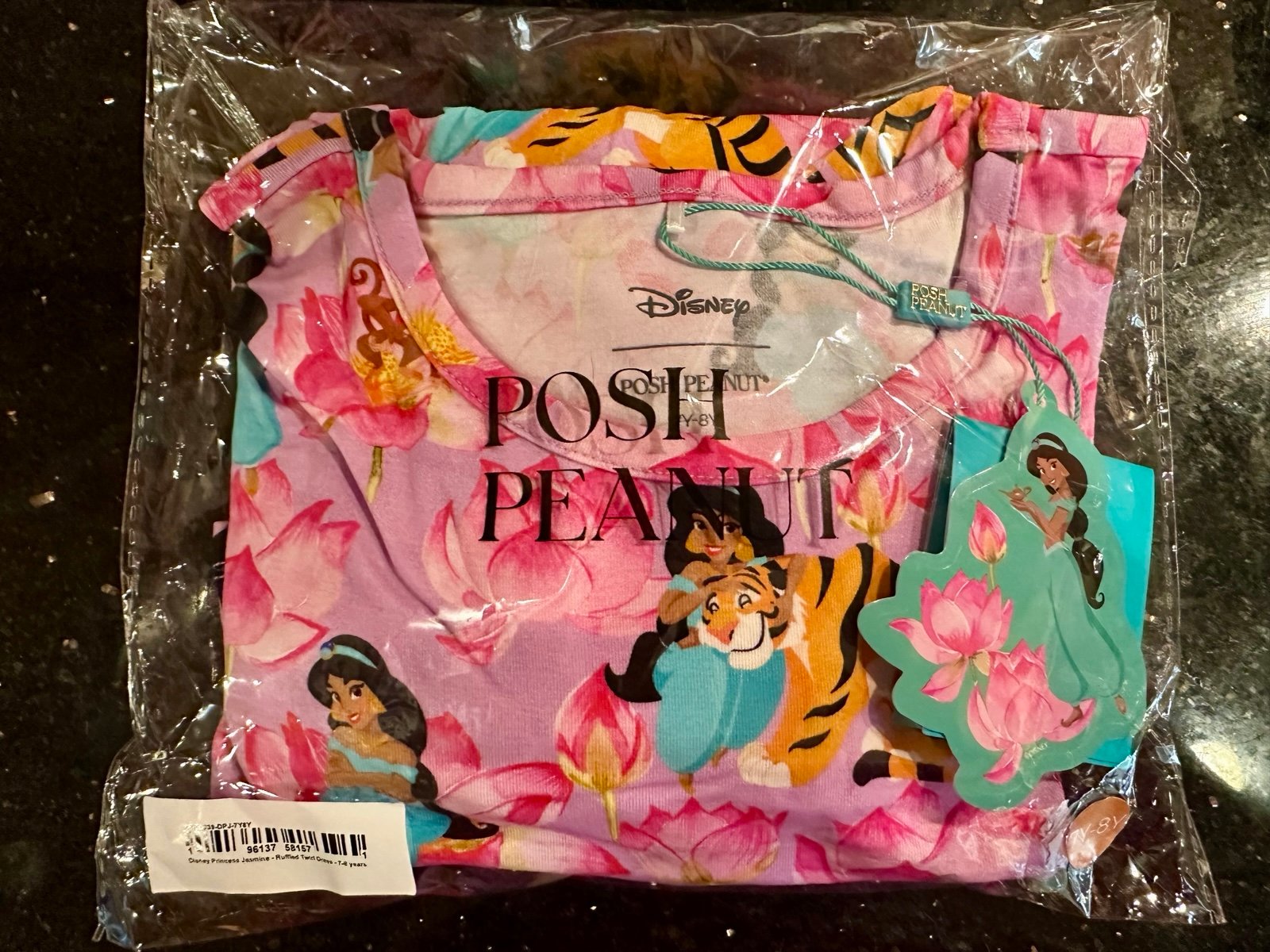 Posh peanut Jasmine ruffled twirl dress 7/8 Disney Princess AMAZING placemat NIB