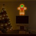 Gingerbread Man Neon Sign for Wall Decor Christmas Neon Signs for Bedroom