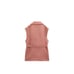 ZARA LINEN WAISTCOAT WITH BELT PALE PINK SIZE S| 3172/712