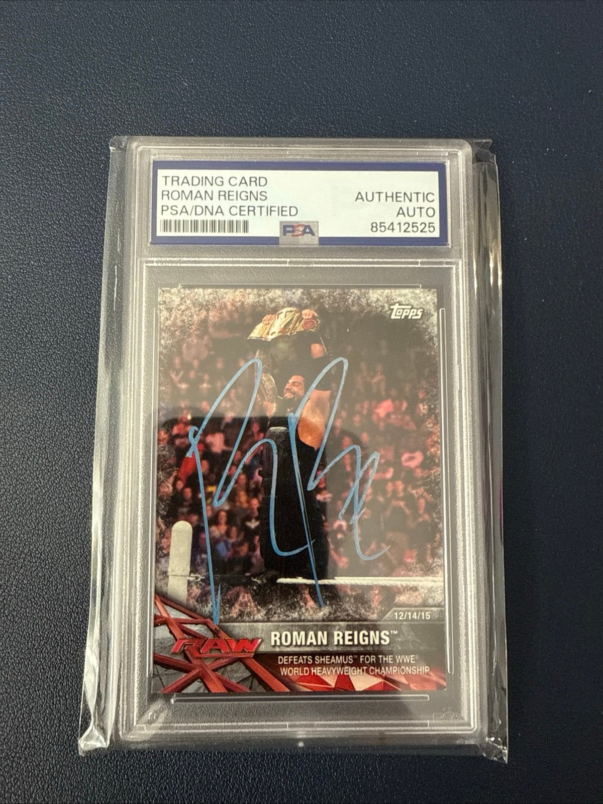 WWE Roman Reigns Auto PSA
