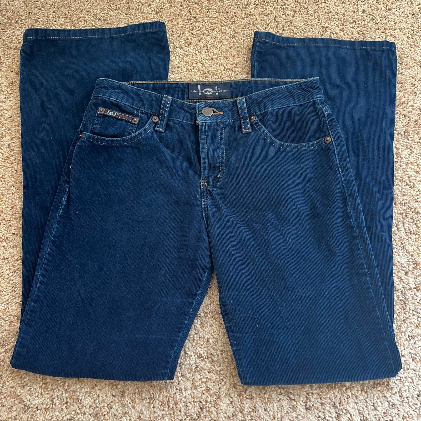 Y2K Low Rise Flare Corduroys