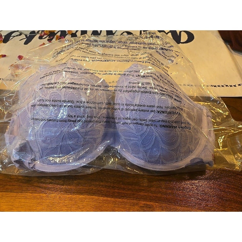 Set Of 3 Fenty Bras 38DDD NWT (Purple, Black & Lavender)