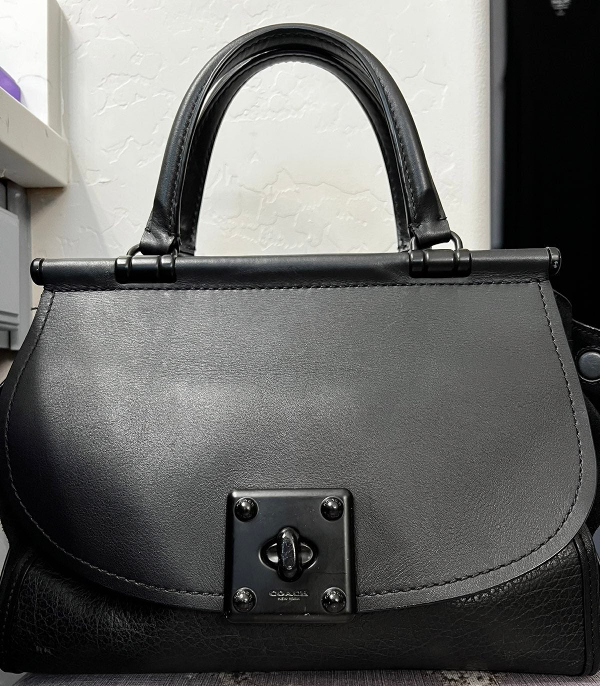 Coach Drifter Mixed Leather Large Caryall
