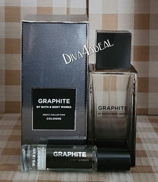 Bath & Body Works GRAPHITE Men’s 3.4 FL OZ EDP & Mini/Travel EDP
