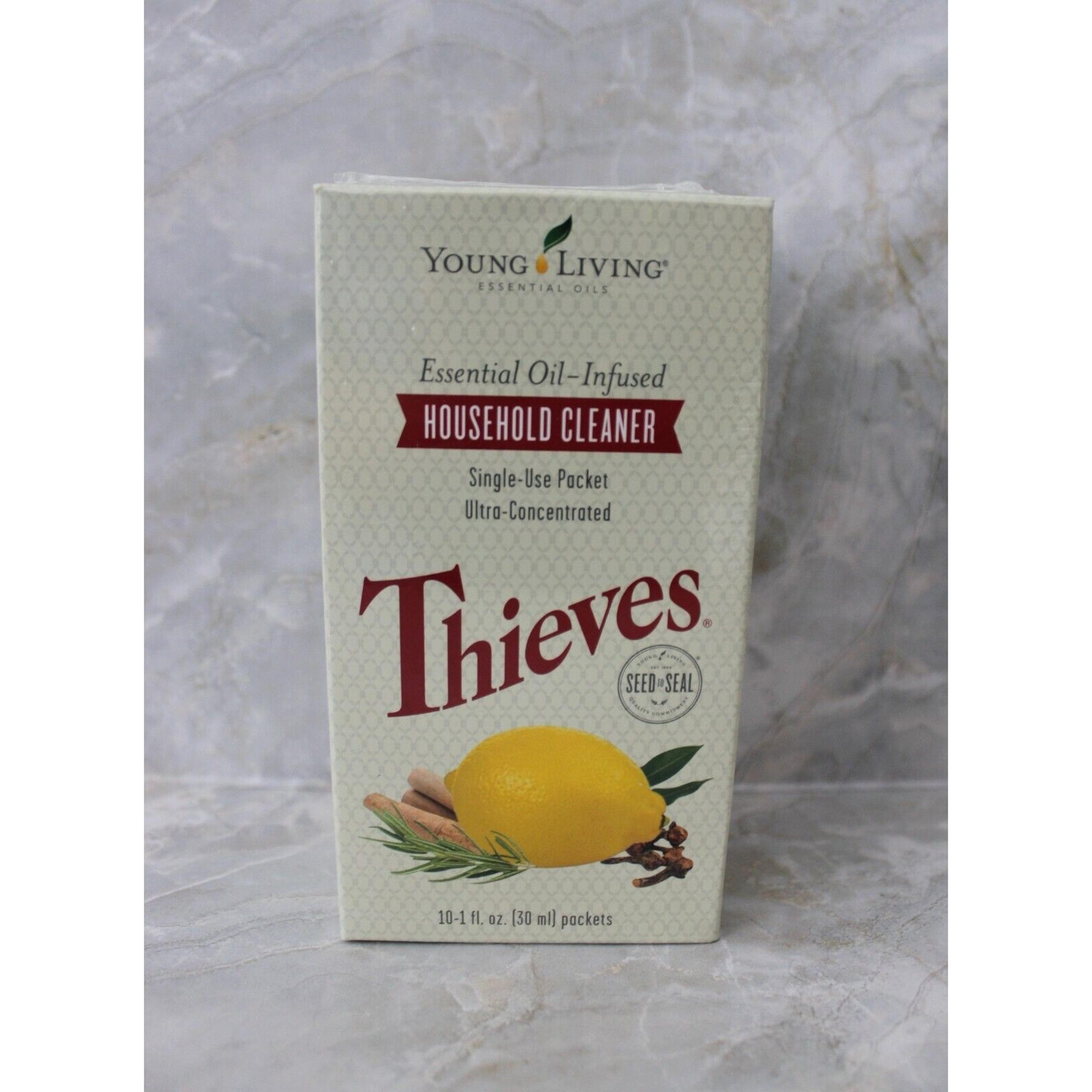 Young Living Thieves Household Cleaner Single Use Packet 10-1 fl. oz. New~Sealed