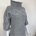 Les Copains Cashmere Gray Cable Knit Turtleneck Sweater L