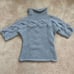 Les Copains Cashmere Gray Cable Knit Turtleneck Sweater L