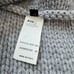 Les Copains Cashmere Gray Cable Knit Turtleneck Sweater L