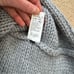 Les Copains Cashmere Gray Cable Knit Turtleneck Sweater L