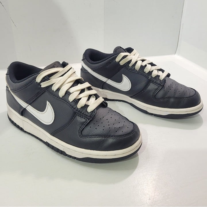 NIKE DUNK LOW BLACK WHITE PANDA YOUTH SHOES SIZE 6Y=WOMEN'S