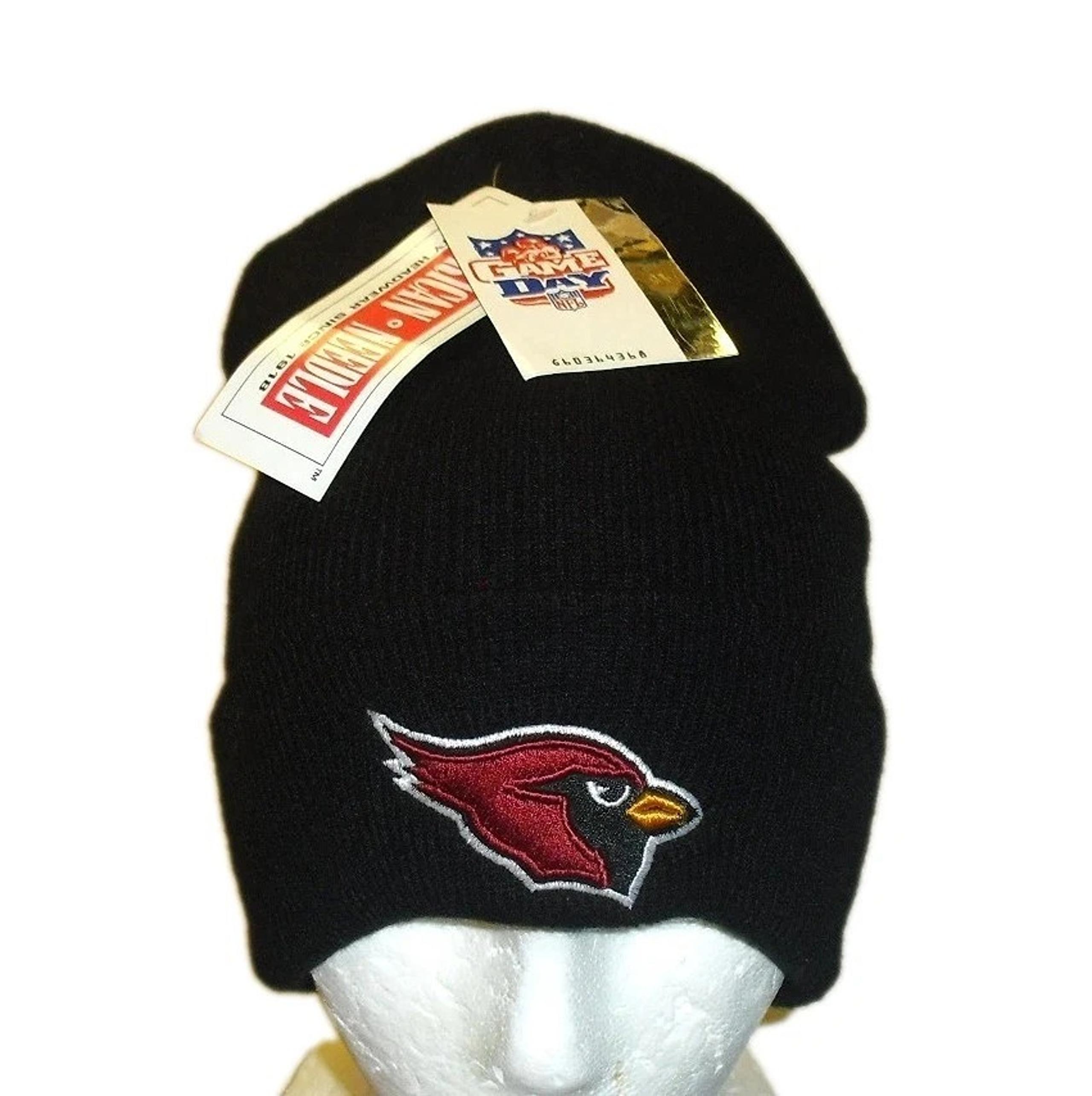 Arizona Cardinals Vintage Mens Cuffed American Needle Black Beanie Winter Hat