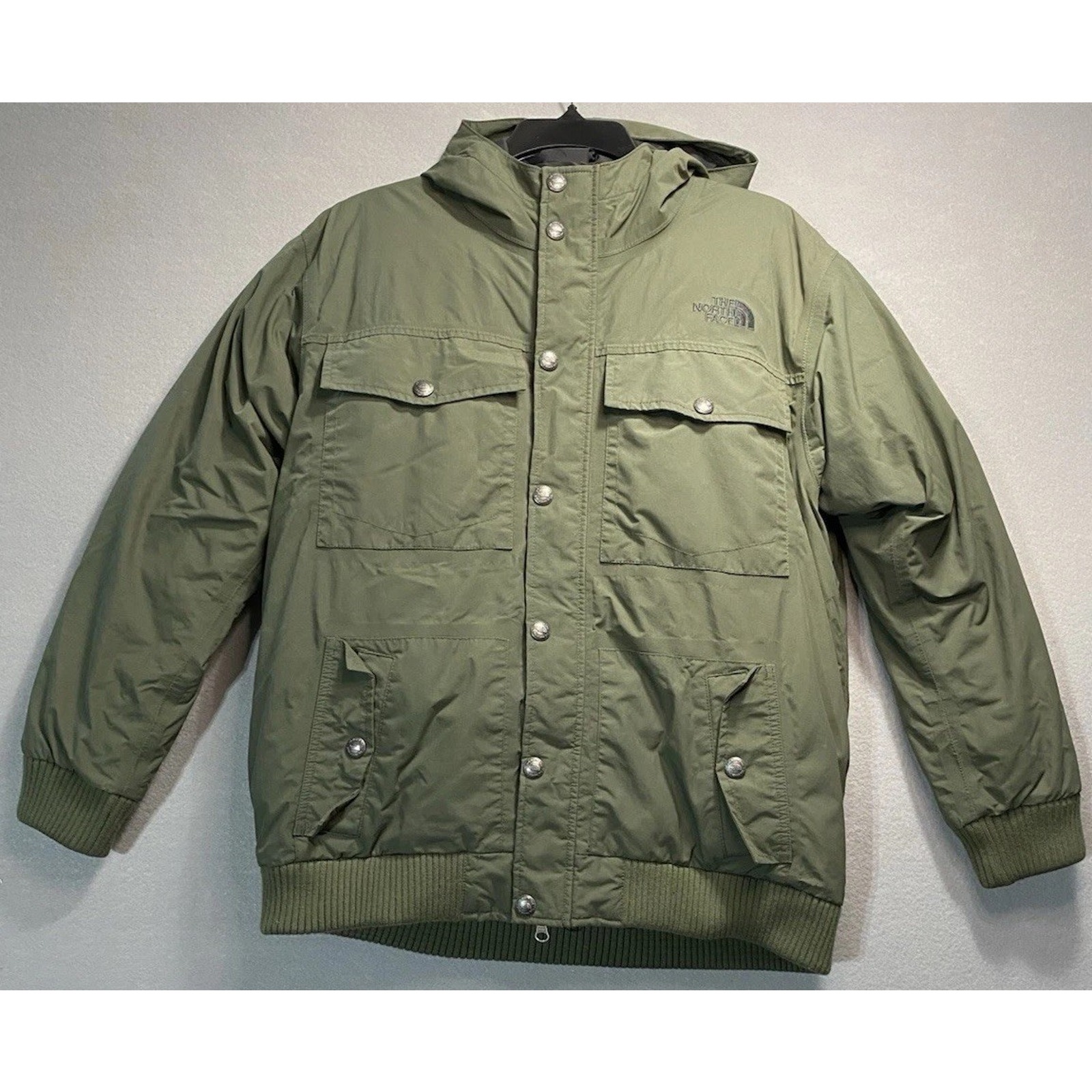 The North Face Jacket XL HyVent Gotham Hooded Parka Military Men’s Small