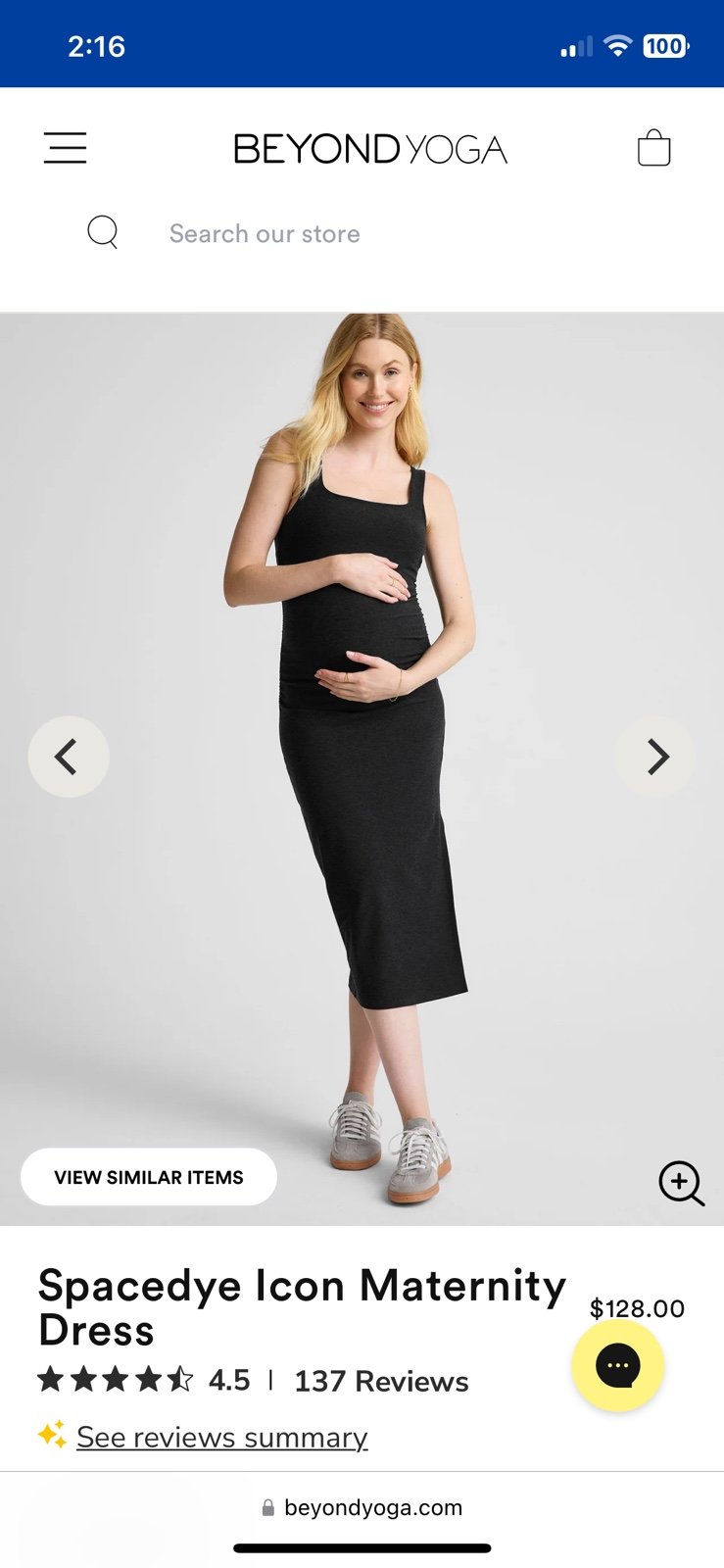 Beyond Yoga Spacedye Icon Maternity Dress Size M Free Ship