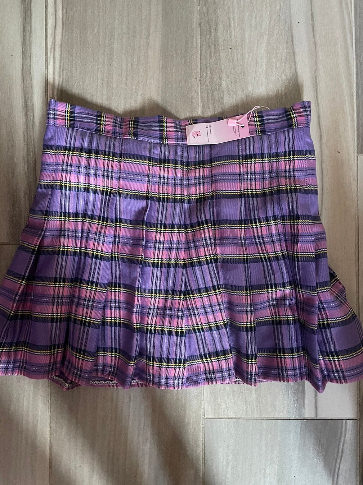 Purple plaid skirt brandy melville Clearance
