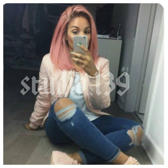 rose gold pink ombre lace front wig