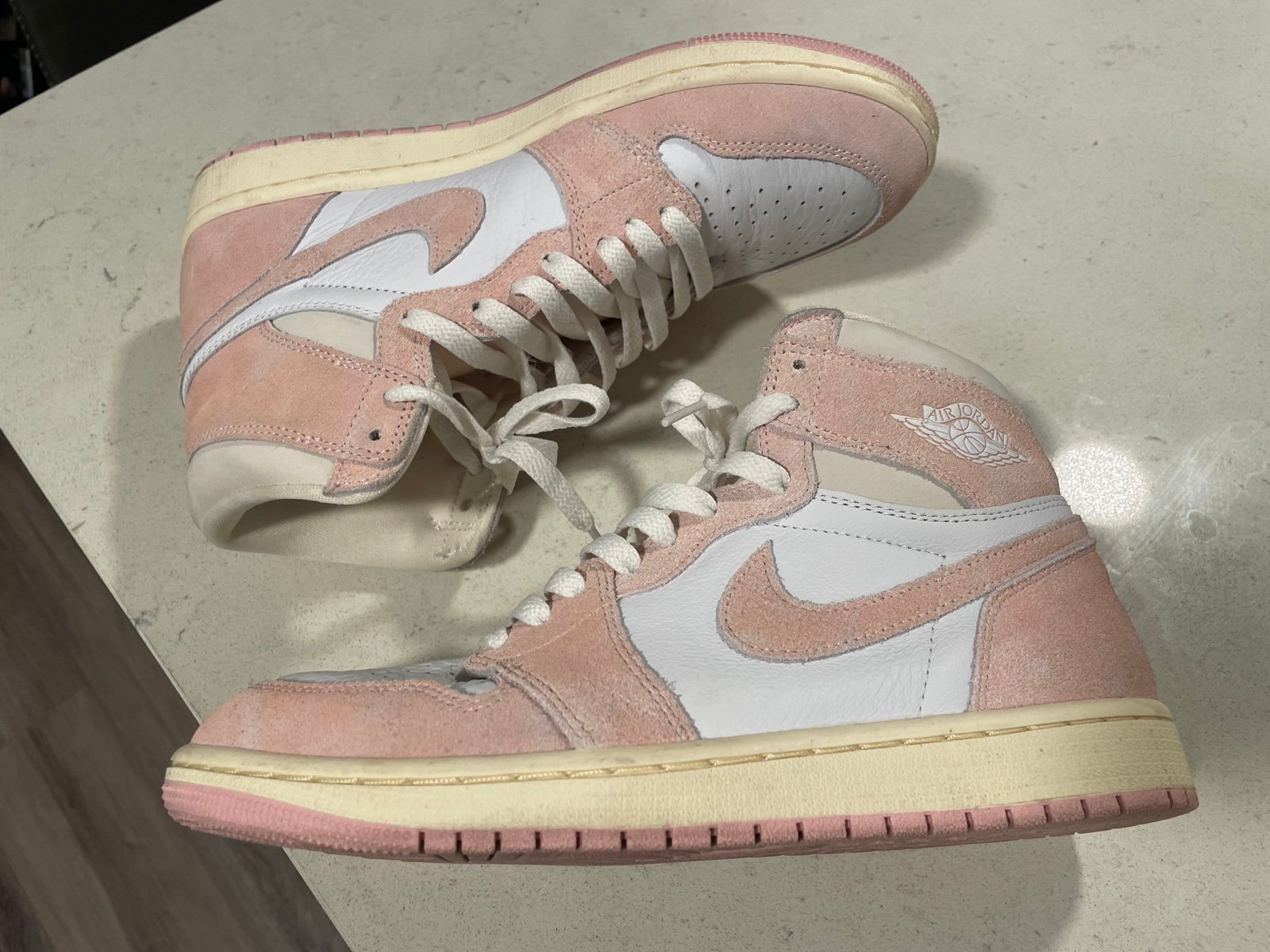 Nike air Jordan Retro High OG 1 White Sail Muslin Size 9 Women’s EUR 40.5