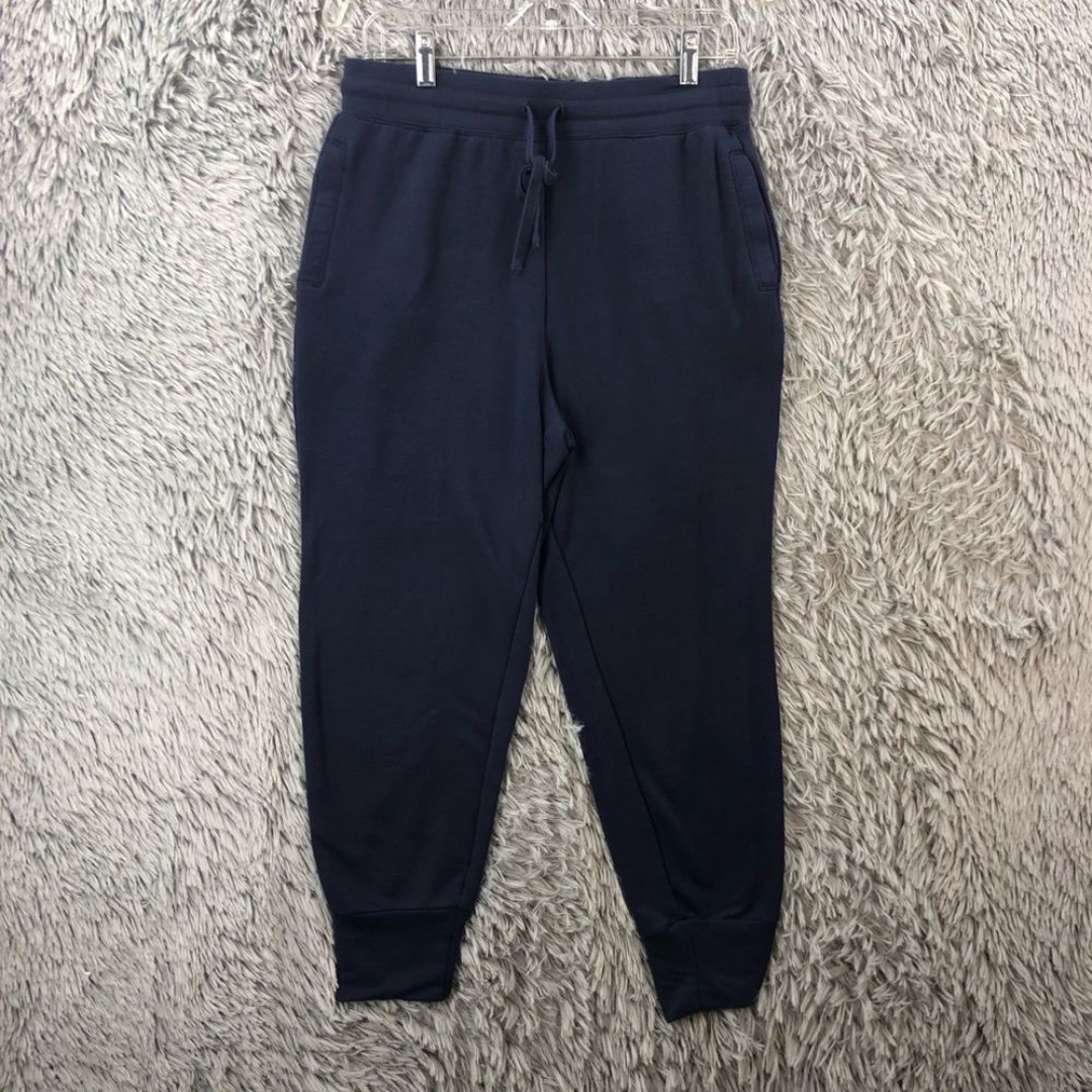 Fabletics Women's Size Medium Luxe Terry Drawstring Pocket Jogger Deep Navy