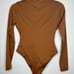 NWOT Skims Swim Zip Front Long Sleeve One Piece - Almond Size Medium