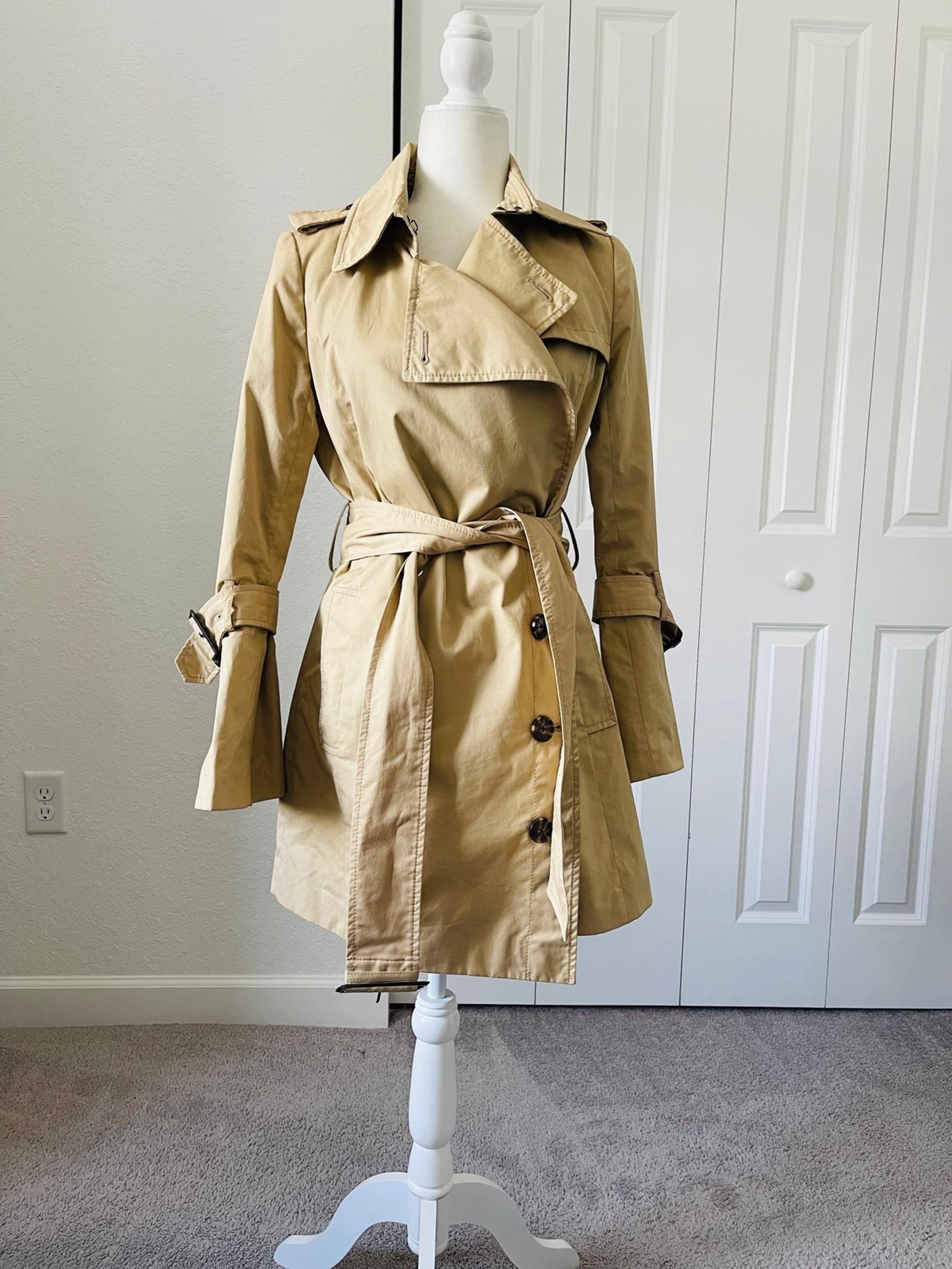 Banana Republic X Olivia Palermo Asymmetrical Trench Coat Size S