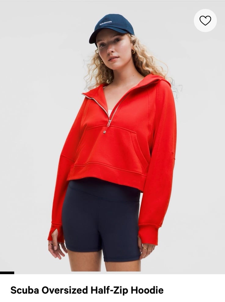 Lululemon Scuba Oversized Half Zip Hoodie