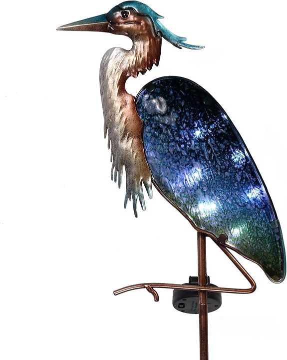 Garden Decor for Outside Blue Heron Solar Lights, 42