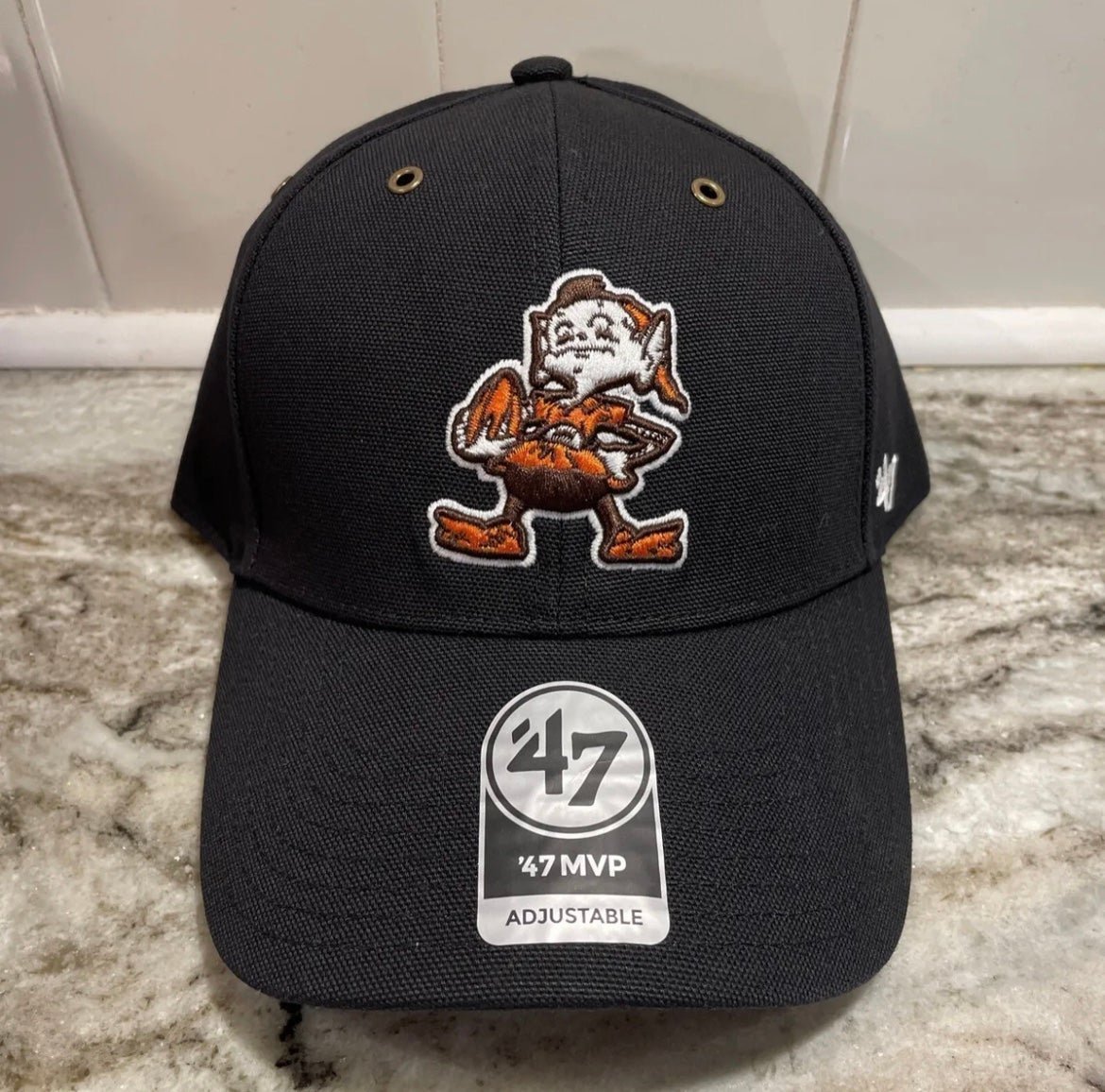 Carhartt x '47 Cleveland Browns Black Team MVP Brownie Elf Adjustable Hat Cap