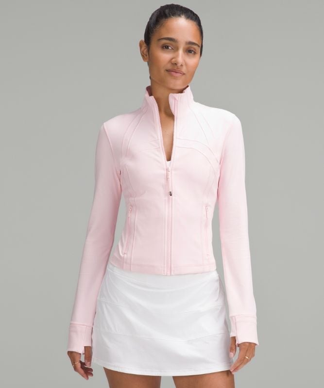 NWT Lululemon Define Cropped Jacket Nulu Strawberry Milkshake Size 12