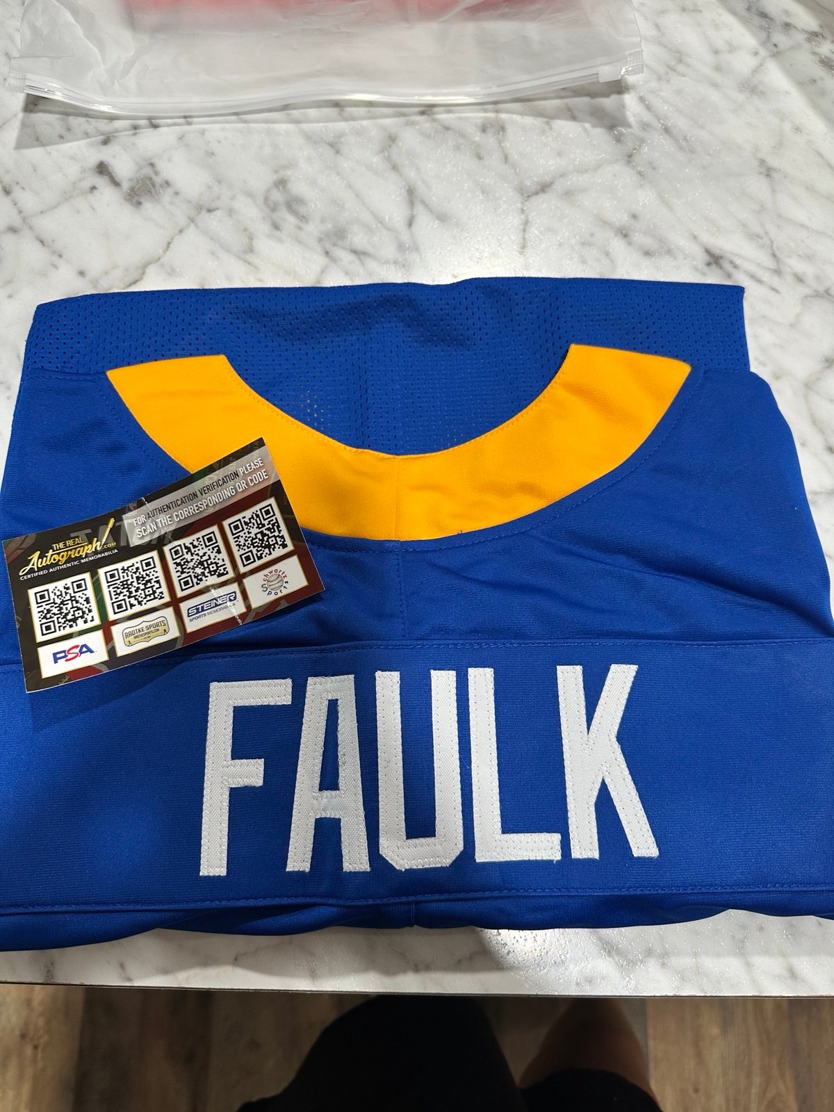 Marshall Faulk Autographed Jersey