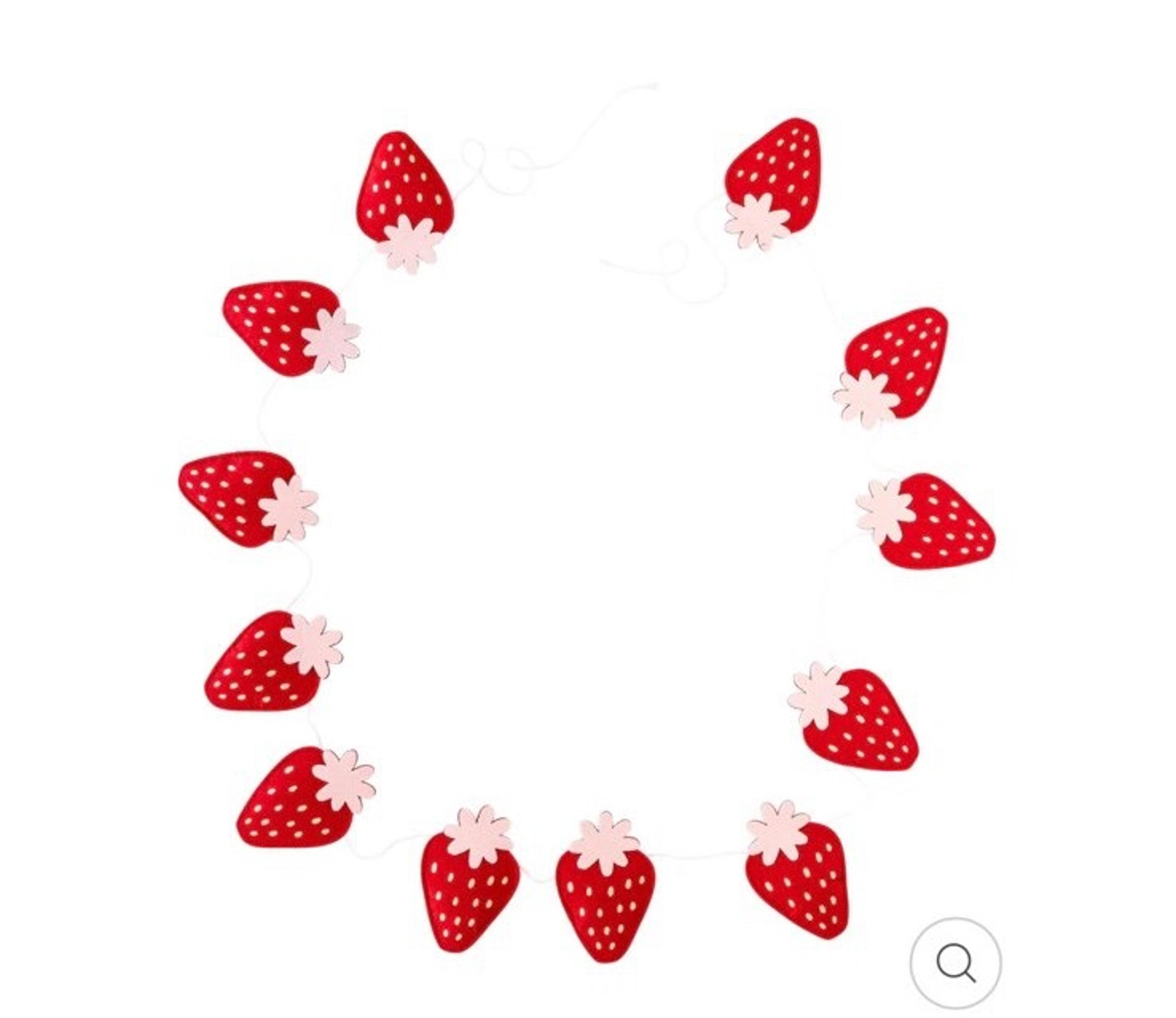 My Mind’s Eye Paper Goods Puffy Felt Strawberry Banner NWT