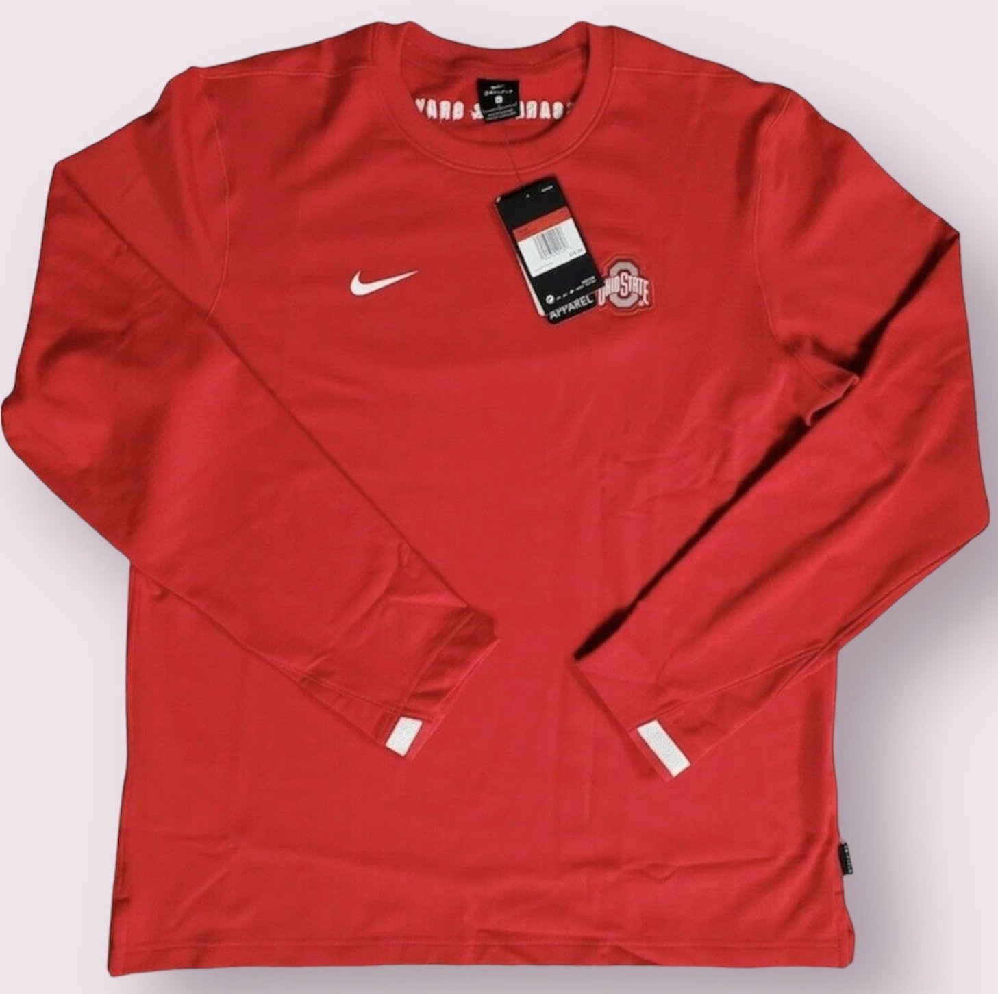 Nike Ohio State Buckeyes On-Field Long Sleeve Shirt Men’s Size L CQ5060-657