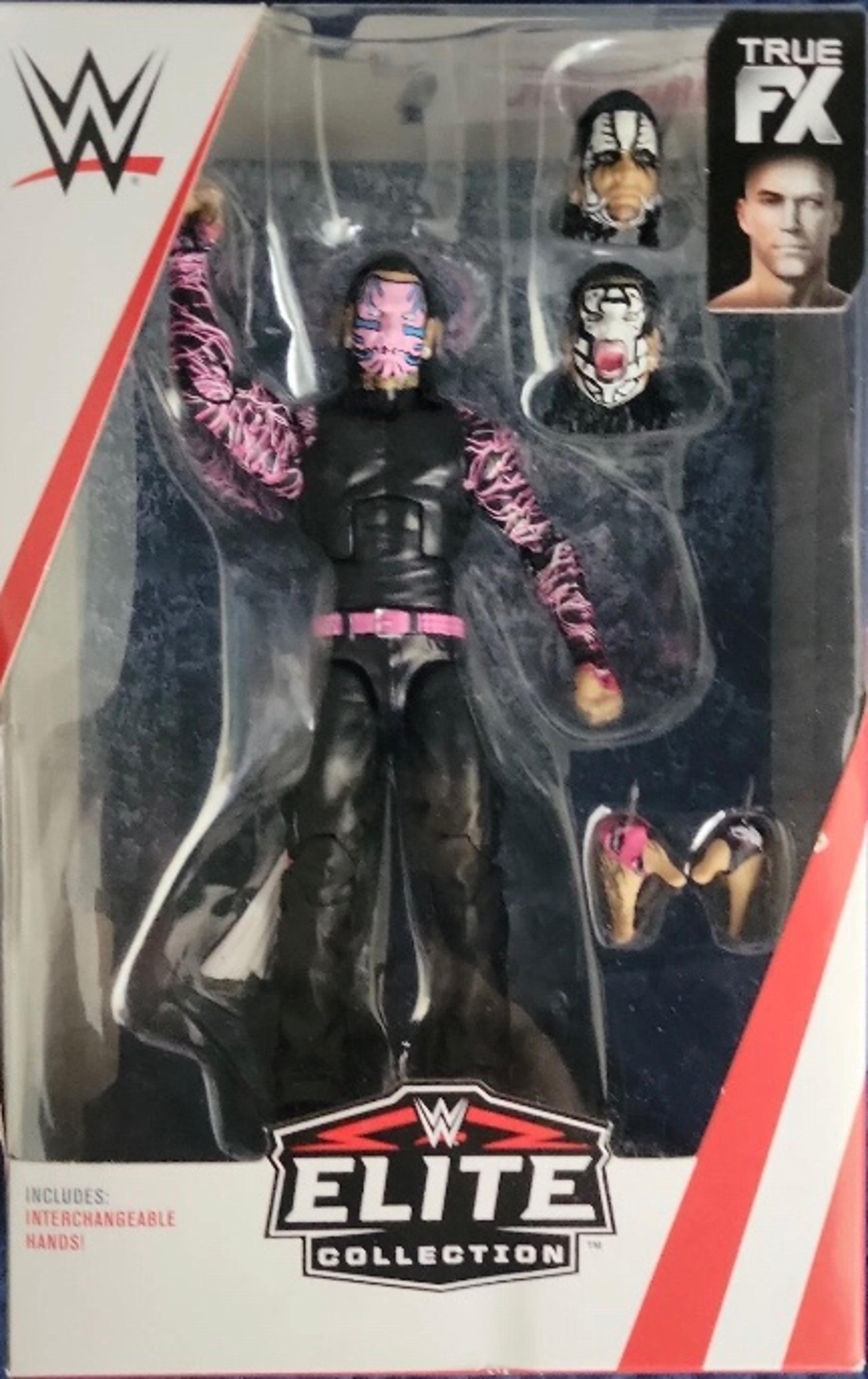 WWE Elite 71 Jeff Hardy Action Figure w/ Extra Hands & Heads - New