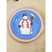 Oneida Sakura Snowman Salad Plate 8 Christmas Debbie Mumm Blue x4 Holiday